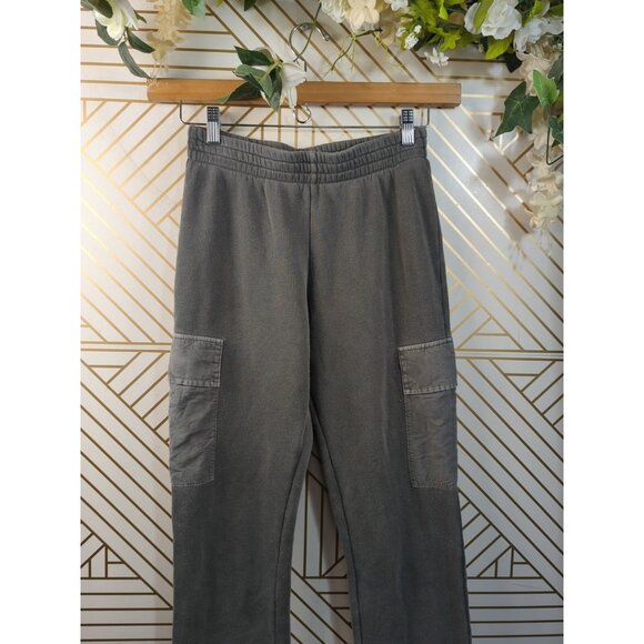 Wildfox Women's Nikki Cargo Joggers in Basil Fleece Soft Size XS READ - Picture 2 of 8